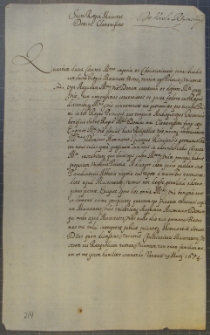 List Andrzeja Leszczyńskiego do cesarza rzymskiego [Ferdynanda III], Warszawa 29 III 1654 r.