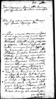 Dekret w sprawie między Henrykiem i Magdaleną Schultenami a Antonim Tyzenhauzem