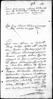 Dekret w sprawie między Stanisławem Wołowiczem a Antonim Kleczkowskim