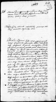 Dekret w sprawie między zakonem franciszkanów konwentu wileńskiego a Zofią Rotundusową
