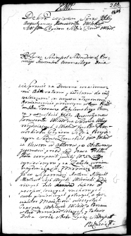 Dekret w sprawie między zakonem augustianów konwentu wileńskiego a Franciszkiem Czyżem