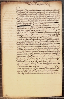 „Informatio de predio Nartz”. Informacja o stosunkach własnościowych folwarku Narusa, wspomniany dokument zmarłego Zygmunta Augusta