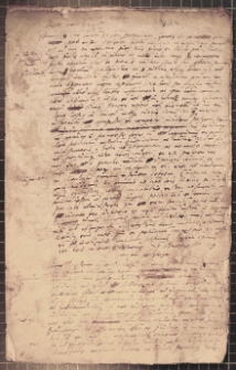 Fragment księgi regestrowej (brudnopis) z korespondencją wychodzącą kapituły warmińskiej do różnych adresatów (biskupa, nuncjusza etc.)
