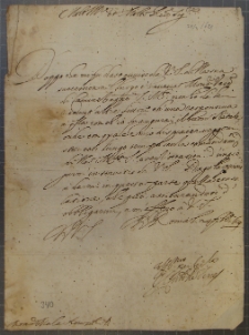 List Kardynała de Torres do Tobiasza Małachowskiego, Rzym 24 II 1629 r.