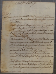 List Kardynała de Torres do Tobiasza Małachowskiego, Rzym 28 IV 1629 r.