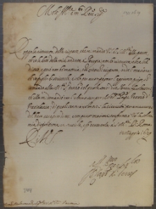 List Kardynała de Torres do Tobiasza Małachowskiego, Rzym 12 V 1629 r.