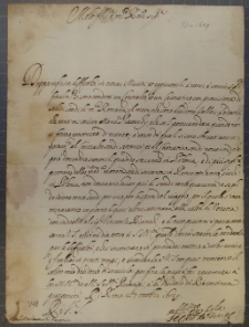 List Kardynała de Torres do Tobiasza Małachowskiego, Rzym 27 X 1629 r.