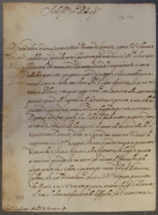 List Kardynała de Torres do Tobiasza Małachowskiego, Rzym 10 XI 1629 r.