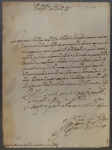 List Kardynała de Torres do Tobiasza Małachowskiego, Rzym 24 XI 1629 r.