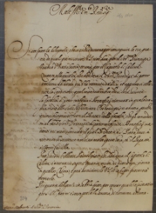 List Kardynała de Torres do Tobiasza Małachowskiego, Rzym 16 III 1630 r.