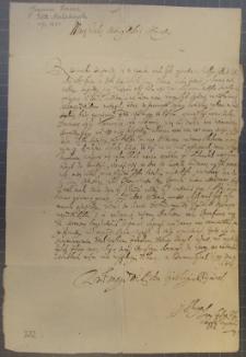 List Jana Łaszcza do Piotra Małachowskiego, Czarnawczyce 25 III 1634 r.