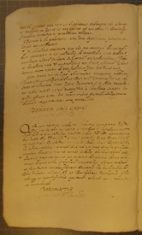 POPONATUS, fragment kodeksu zawierającego łacińskie i polskie formularze pism urzędowych z l. 30. XVII w.