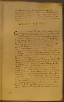 DONATIO STATIONUM, fragment kodeksu zawierającego łacińskie i polskie formularze pism urzędowych z l. 30. XVII w.