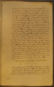 MANDATUM AD CONS. POSNANIEN', fragment kodeksu zawierającego łacińskie i polskie formularze pism urzędowych z l. 30. XVII w.