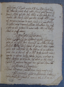 Approbatio relationis, fragment zbioru formularzy prawa cywilnego z XVII w.