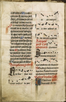 Sequitur canticum, fragment psałterza fundacji Jana Łaskiego dla Kolegiaty w Łasku, 1516-1520 r.