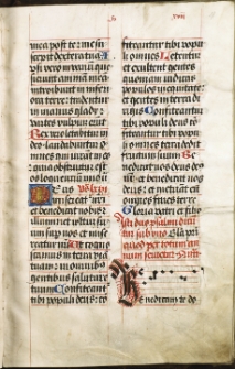 Psalm LXVI - Deus misereatur nostri, fragment psałterza fundacji Jana Łaskiego dla Kolegiaty w Łasku, 1516-1520 r.