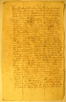 List Filipa księcia pomorskiego, ze Szczecina 20 IX 1563 r. [list nr 1]