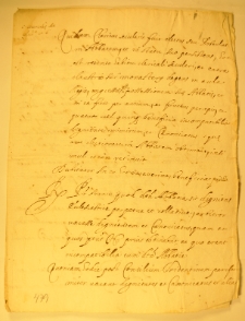 List Hieronimusa Gonzaleza do NN, [I poł. XVII w.]