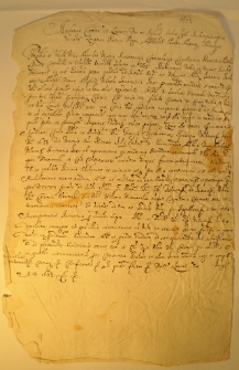 Biskupi list powszechny Andrzeja Leszczyńskiego, bdn. VIII 1653 r.