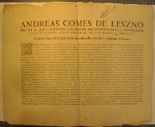 Biskupi list powszechny Andrzeja Leszczyńskiego, 10 III 1657 r.