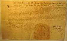 Biskupi list powszechny Mateusza Lubieńskiego, 8 IV 1648 r. [list nr 1]