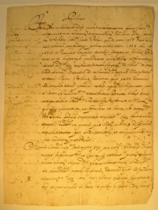 Fragment listu NN do kardynała Palotta dotyczącego jezuitów w Polsce [nota: Pro canonizazione beati Stanislai Kostka, po 1606 r.]