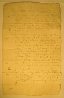Rejestry klejnotów, komput pieniędzy i długu jego miłości księdza Martiana, 1649 r. (z podpisem Guglielmo Orsettiego)